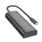 hoco HB43 7 in 1 USB-C / Type-C Multifunctional Converter, Length: 0.2m(Black) - 2