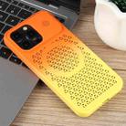 For iPhone 15 Pro Gradient Color Honeycomb Aromatherapy MagSafe Phone Case(Orange Yellow) - 2