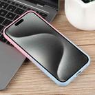 For iPhone 15 Pro Honeycomb Cooling Aromatherapy MagSafe Phone Case(Pink Blue) - 3