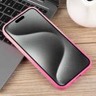 For iPhone 15 Pro Honeycomb Cooling Aromatherapy MagSafe Phone Case(Pink+Rose Red) - 3