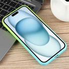 For iPhone 15 Plus Honeycomb Cooling Aromatherapy MagSafe Phone Case(Green Blue) - 3