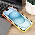 For iPhone 15 Honeycomb Cooling Aromatherapy MagSafe Phone Case(Orange Yellow) - 3