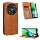 For Itel RS4 Magnetic Buckle Retro Texture Leather Phone Case(Brown) - 1