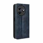 For itel S24 4G S667LN Magnetic Buckle Retro Texture Leather Phone Case(Blue) - 3