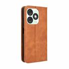 For itel A50 Magnetic Buckle Retro Texture Leather Phone Case(Brown) - 3