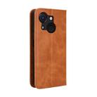 For itel A50C Magnetic Buckle Retro Texture Leather Phone Case(Brown) - 3