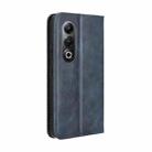 For itel S25 4G Magnetic Buckle Retro Texture Leather Phone Case(Blue) - 3