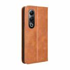 For itel S25 4G Magnetic Buckle Retro Texture Leather Phone Case(Brown) - 3