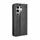 For itel S25 Ultra 4G Magnetic Buckle Retro Texture Leather Phone Case(Black) - 3