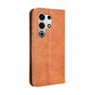 For itel S25 Ultra 4G Magnetic Buckle Retro Texture Leather Phone Case(Brown) - 3