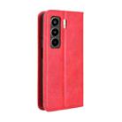 For itel Power 70 Magnetic Buckle Retro Texture Leather Phone Case(Red) - 3