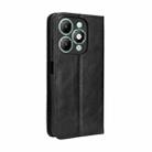 For itel A90 4G Magnetic Buckle Retro Texture Leather Phone Case(Black) - 3