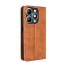 For itel A90 4G Magnetic Buckle Retro Texture Leather Phone Case(Brown) - 3