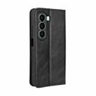 For itel A95 5G Magnetic Buckle Retro Texture Leather Phone Case(Black) - 3