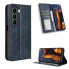 For itel A95 5G Magnetic Buckle Retro Texture Leather Phone Case(Blue) - 1