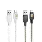 hoco U124 3A USB to USB-C / Type-C Smart Power-off Data Cable, Length: 1.2m(Grey) - 2
