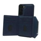 For Samsung Galaxy S21+ 5G Solid Color Metal Buckle Card Slots Bag Phone Case(Blue) - 3