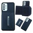For Samsung Galaxy S20 FE Solid Color Metal Buckle Card Slots Bag Phone Case(Blue) - 1