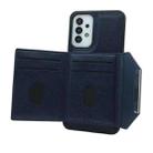 For Samsung Galaxy S20 FE Solid Color Metal Buckle Card Slots Bag Phone Case(Blue) - 3