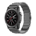 For Garmin Fenix 7 / Forerunner 965 22mm Three-Bead Magnetic Buckle Metal Quick Release Watch Band(Black) - 1