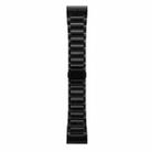 For Garmin Fenix 7 / Forerunner 965 22mm Three-Bead Magnetic Buckle Metal Quick Release Watch Band(Black) - 2