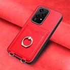 For Honor 200 Lite Global R20 Ring Card Holder Phone Case(Red) - 2