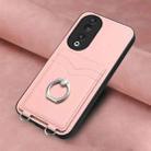 For Honor 90 R20 Ring Card Holder Phone Case(Pink) - 2