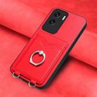 For Honor X50i R20 Ring Card Holder Phone Case(Red) - 2