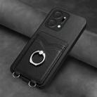 For Honor X7a / Play7T R20 Ring Card Holder Phone Case(Black) - 2