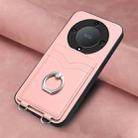 For Honor X9a / Magic5 Lite R20 Ring Card Holder Phone Case(Pink) - 2