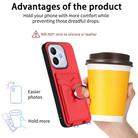For Honor 400 Lite / X70i R20 Ring Card Holder Phone Case(Red) - 3