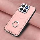 For Honor X8c 4G R20 Ring Card Holder Phone Case(Pink) - 2