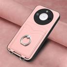 For Honor X60 / X9c Smart R20 Ring Card Holder Phone Case(Pink) - 2