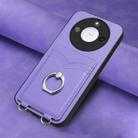 For Honor X60 / X9c Smart R20 Ring Card Holder Phone Case(Purple) - 2
