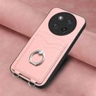 For Honor X60 Pro / X9c / Magic7 Lite R20 Ring Card Holder Phone Case(Pink) - 2