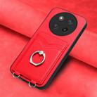 For Honor X60 Pro / X9c / Magic7 Lite R20 Ring Card Holder Phone Case(Red) - 2