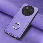 For Honor X60 Pro / X9c / Magic7 Lite R20 Ring Card Holder Phone Case(Purple) - 2