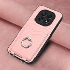 For OPPO A5 / F29 R20 Ring Card Holder Phone Case(Pink) - 2