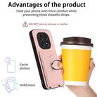 For OPPO A5 / F29 R20 Ring Card Holder Phone Case(Pink) - 3
