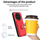 For OPPO Find X8s R20 Ring Card Holder Phone Case(Red) - 3