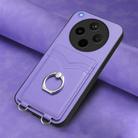 For OPPO Find X8s+ R20 Ring Card Holder Phone Case(Purple) - 2