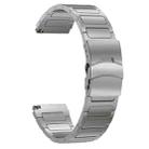 22mm Dual Safety Buckle Titanium Alloy Watch Band(Grey) - 2