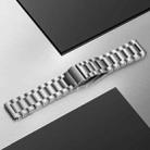 22mm Three-Bead Magnetic Buckle Titanium Alloy Watch Band(Silver) - 2