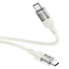 hoco U129 Spirit 1.2m 60W USB-C / Type-C to Type-C Transparent Charging Data Cable(Beige) - 3