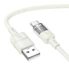 hoco U129 Spirit 1.2m 3A USB to USB-C / Type-C Transparent Charging Data Cable(Beige) - 1