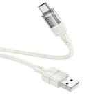 hoco U129 Spirit 1.2m 3A USB to USB-C / Type-C Transparent Charging Data Cable(Beige) - 3