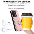 For Xiaomi Redmi Note 13 5G R20 Ring Card Holder Phone Case(Pink) - 3