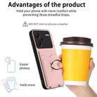 For Xiaomi Redmi Note 13 Pro+ R20 Ring Card Holder Phone Case(Pink) - 3