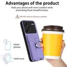 For Xiaomi Redmi Note 13 Pro+ R20 Ring Card Holder Phone Case(Purple) - 3