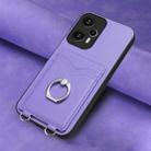 For Xiaomi Redmi Note 12 Turbo R20 Ring Card Holder Phone Case(Purple) - 2